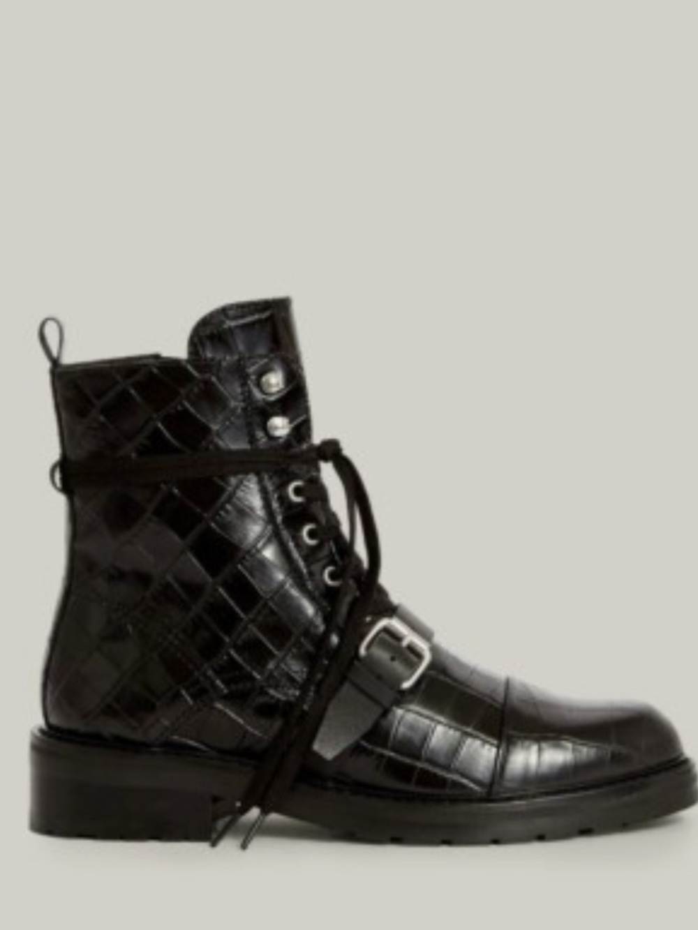 All Saints Donita Crocodile Boot